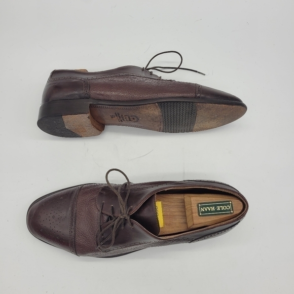 Vito Rufolo 4393-02 Oxford Cap Toe Brown Leather Men\'s Shoes 9.5 Made in ?? main image 10